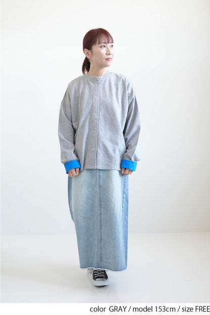 Fleece Color-Blocked Crew Cardigan