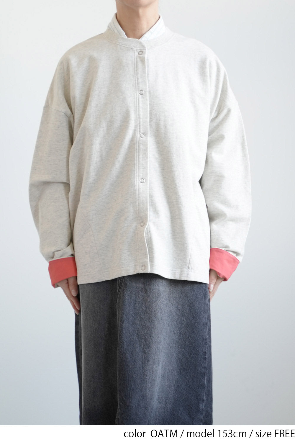 Fleece Color-Blocked Crew Cardigan
