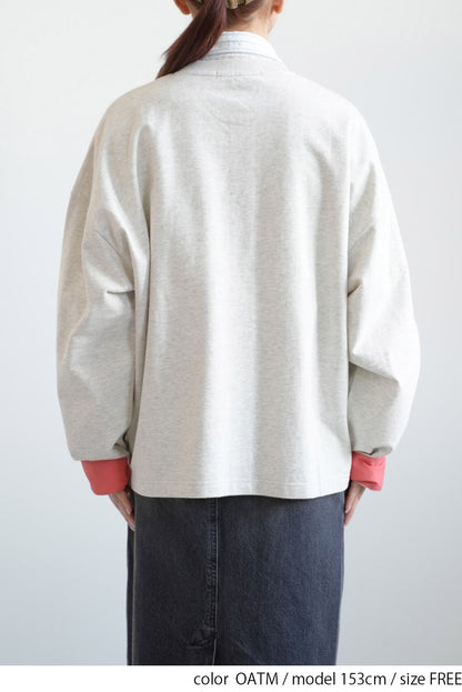 Fleece Color-Blocked Crew Cardigan