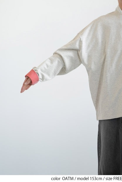 Fleece Color-Blocked Crew Cardigan
