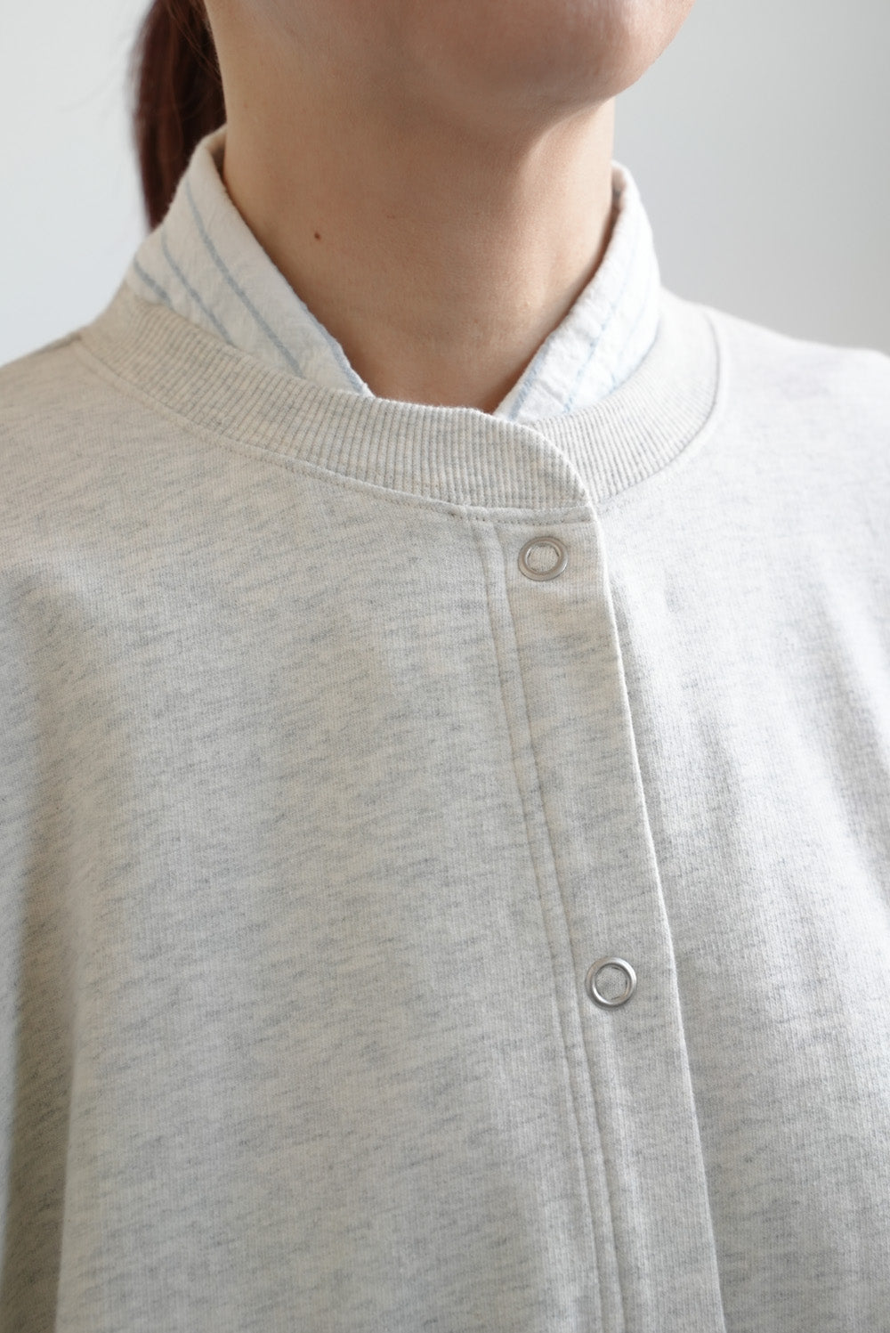 Fleece Color-Blocked Crew Cardigan