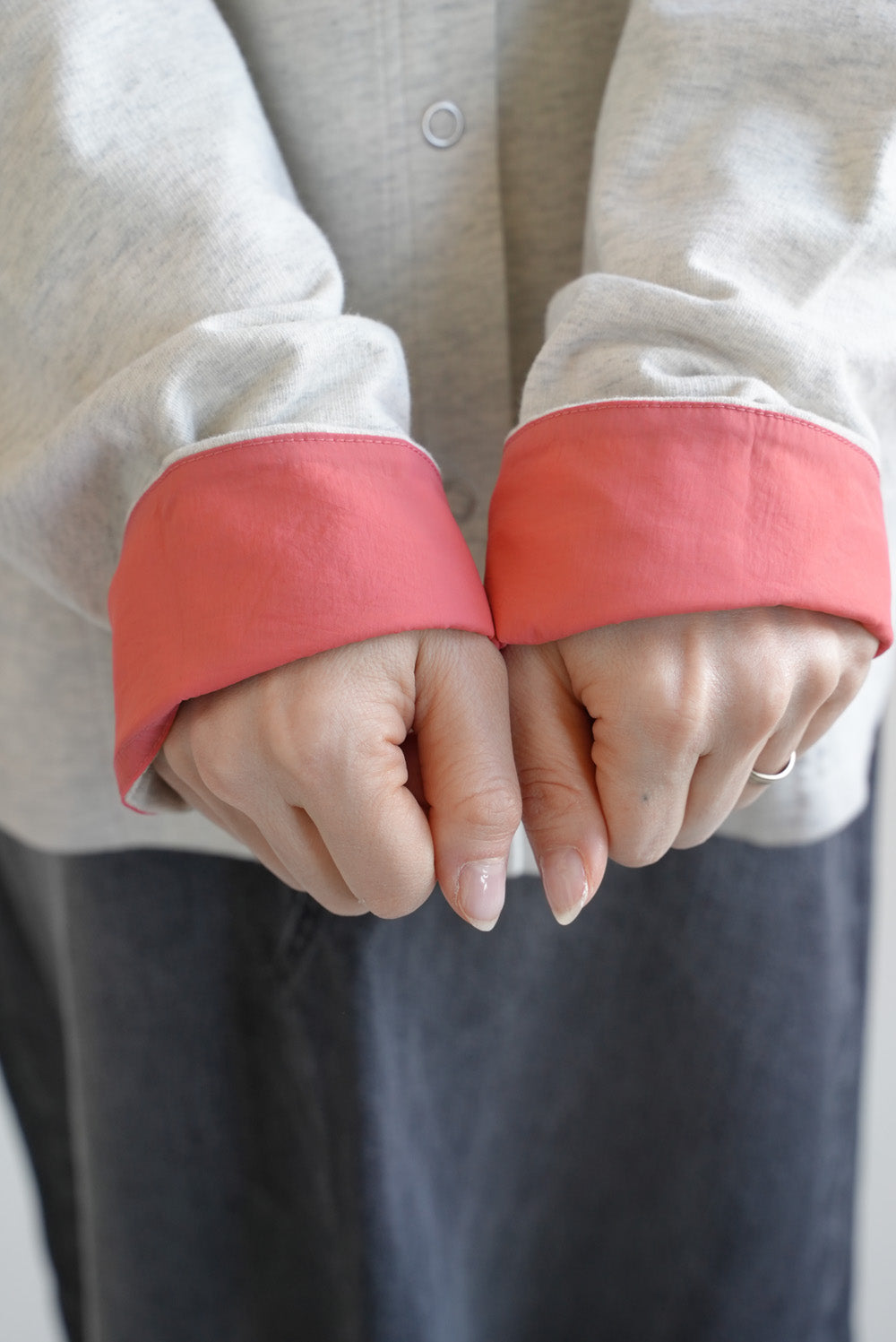 Fleece Color-Blocked Crew Cardigan