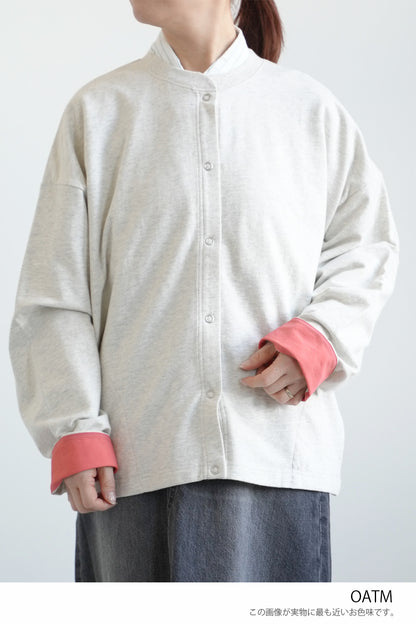 Fleece Color-Blocked Crew Cardigan