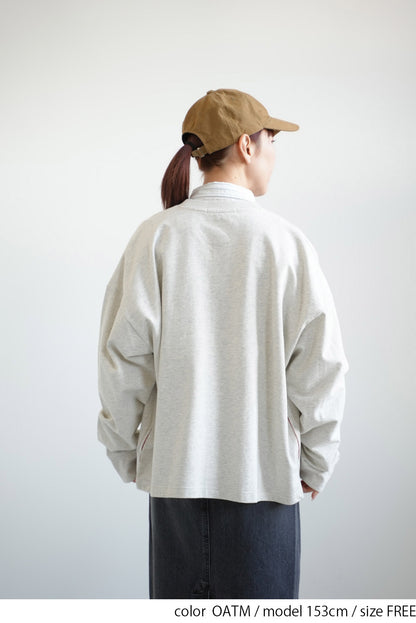 Fleece Color-Blocked Crew Cardigan
