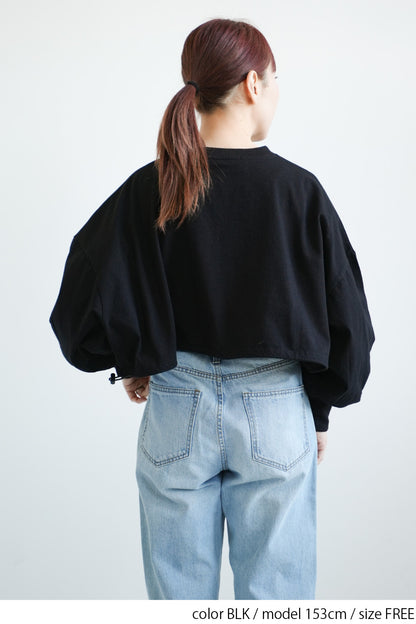 ショート丈レイヤードプルオーバー