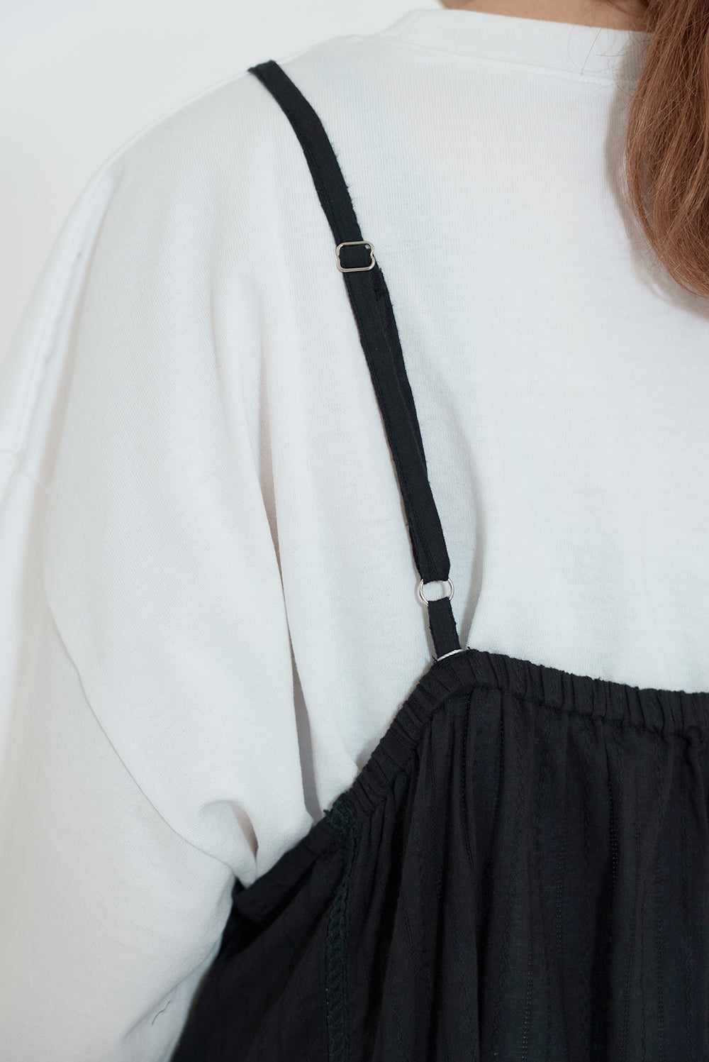 Light and Soft Cotton Dobby Stripe Camisole Dress