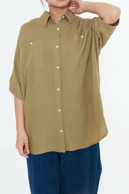 さらっと快適オーバーサイズロングシャツ
