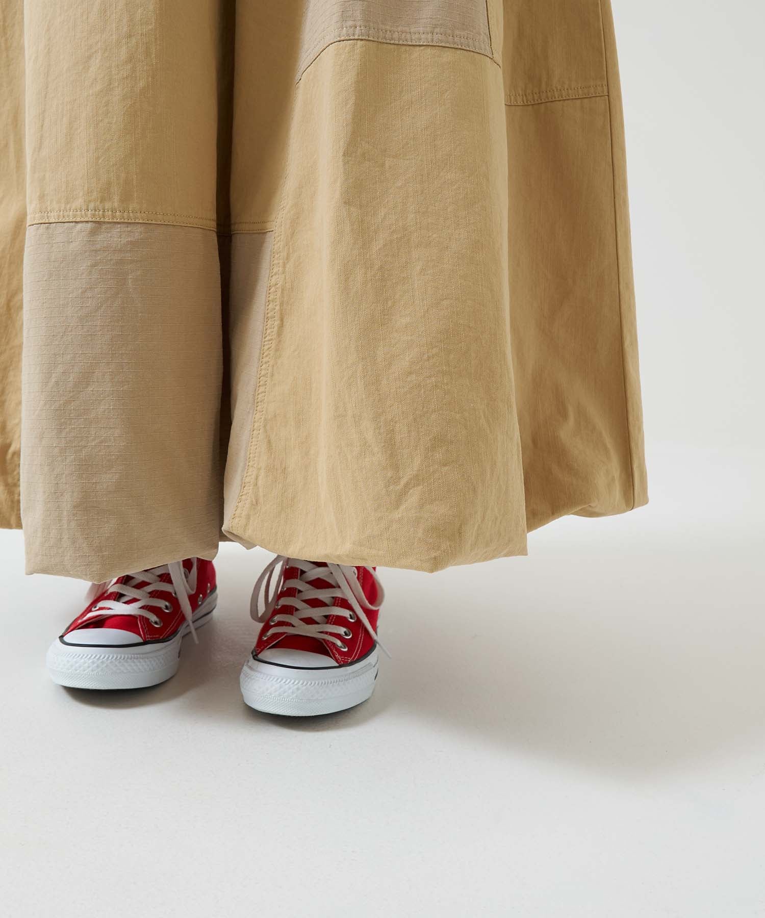 ★《Arriving April 27》Twill × Ripstop Balloon Skirt