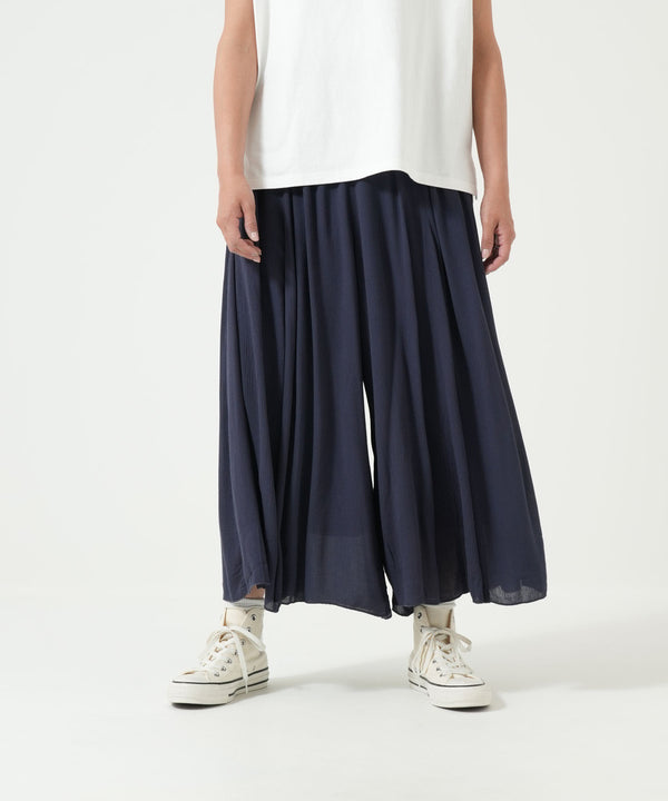 《5月21日入荷》さらっと快適ワイドパンツ(裏地付き)
