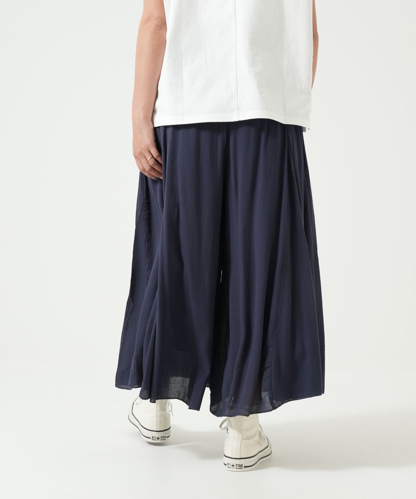 さらっと快適ワイドパンツ(裏地付き)