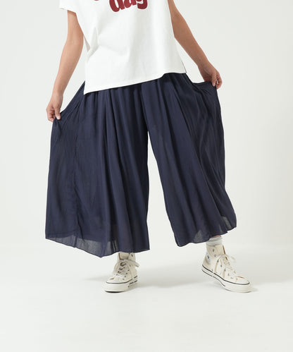 さらっと快適ワイドパンツ(裏地付き)