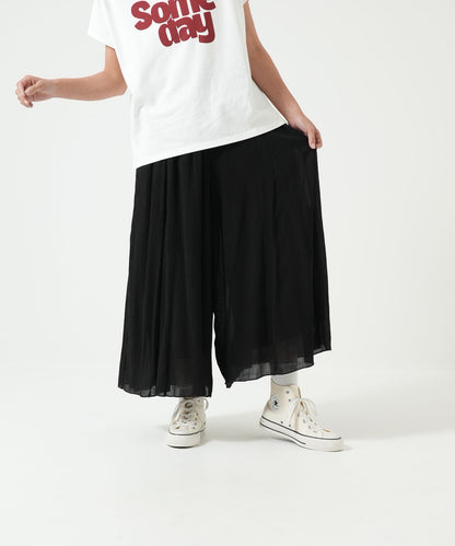 さらっと快適ワイドパンツ(裏地付き)