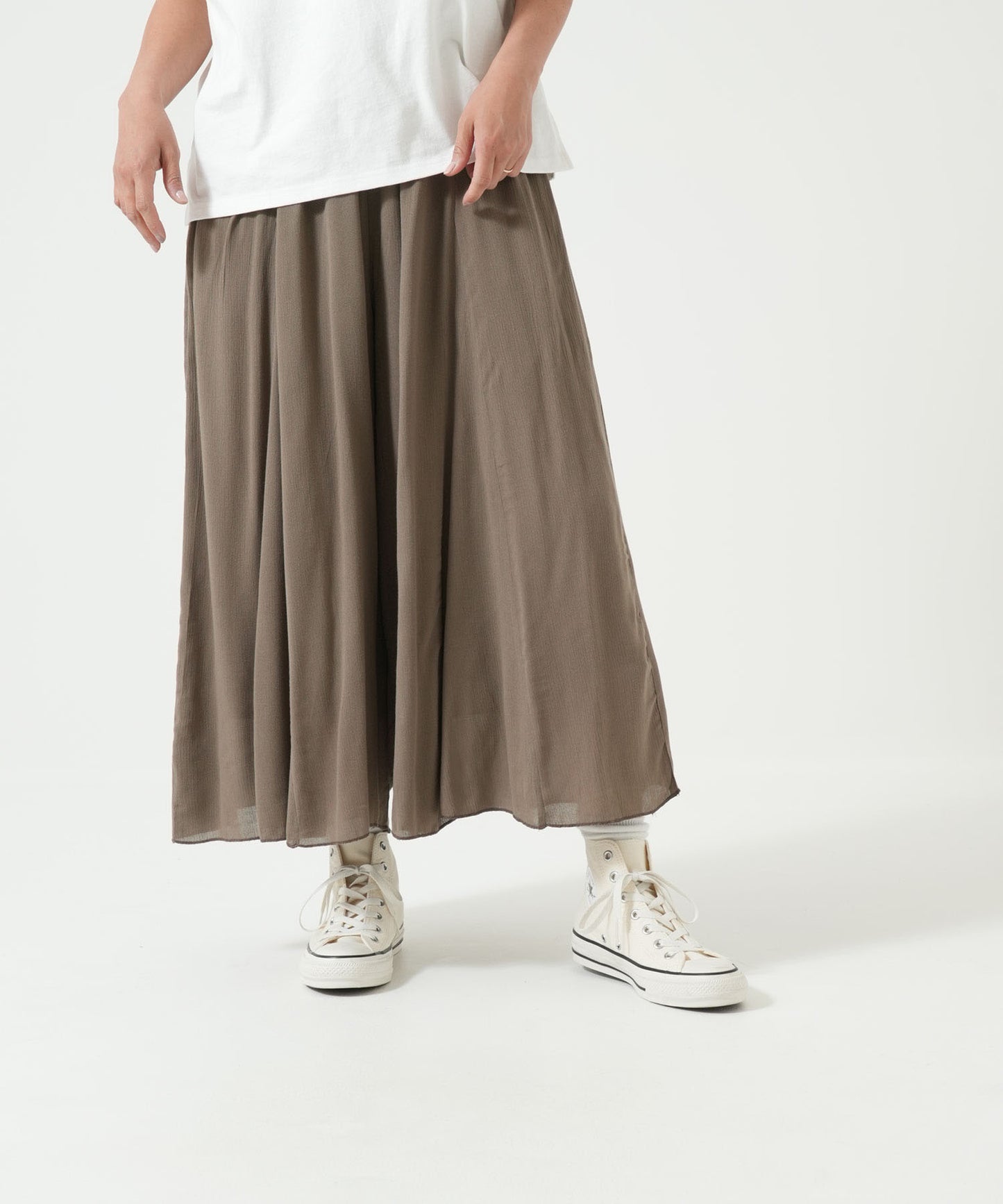 さらっと快適ワイドパンツ(裏地付き)