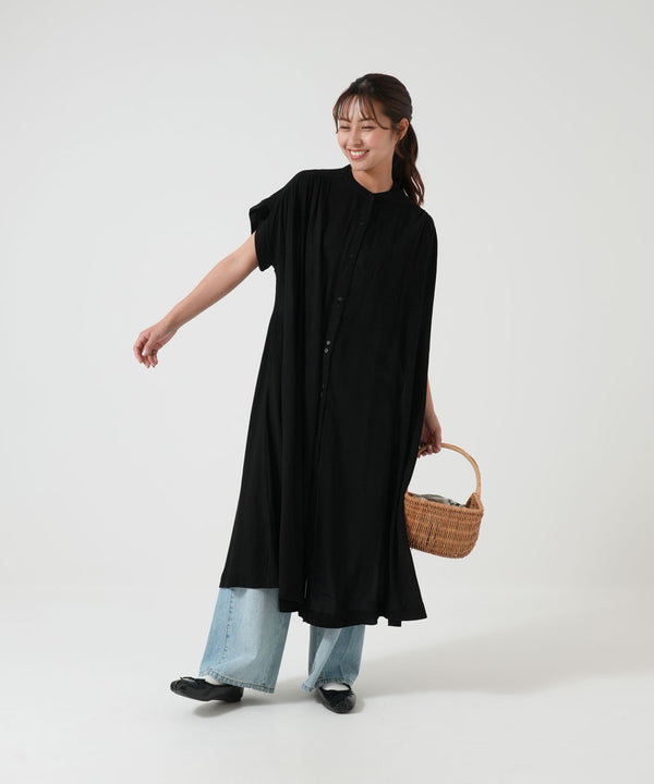 《5月21日入荷》さらっと快適フレンチスリーブワンピース