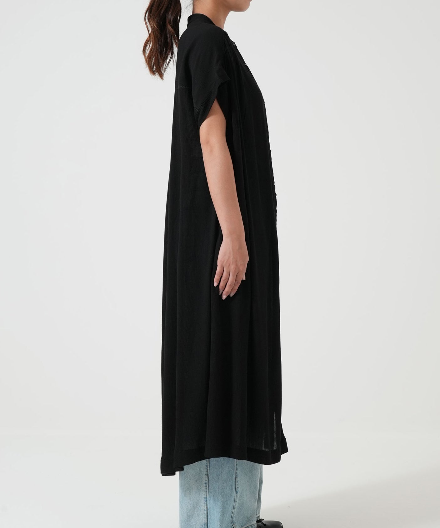 《5月21日入荷》さらっと快適フレンチスリーブワンピース
