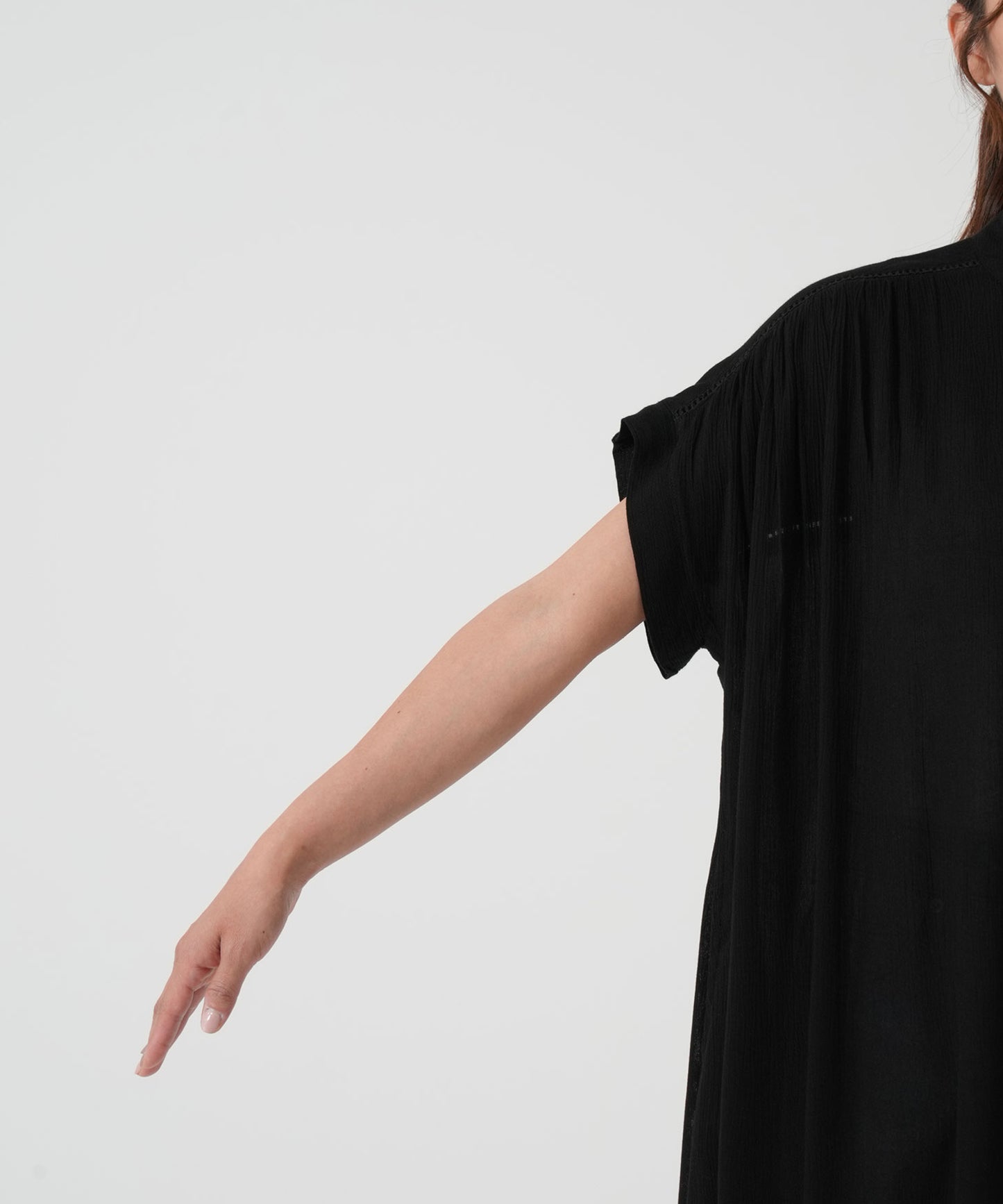 《5月21日入荷》さらっと快適フレンチスリーブワンピース