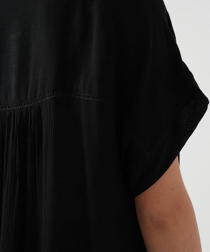 《5月21日入荷》さらっと快適フレンチスリーブワンピース