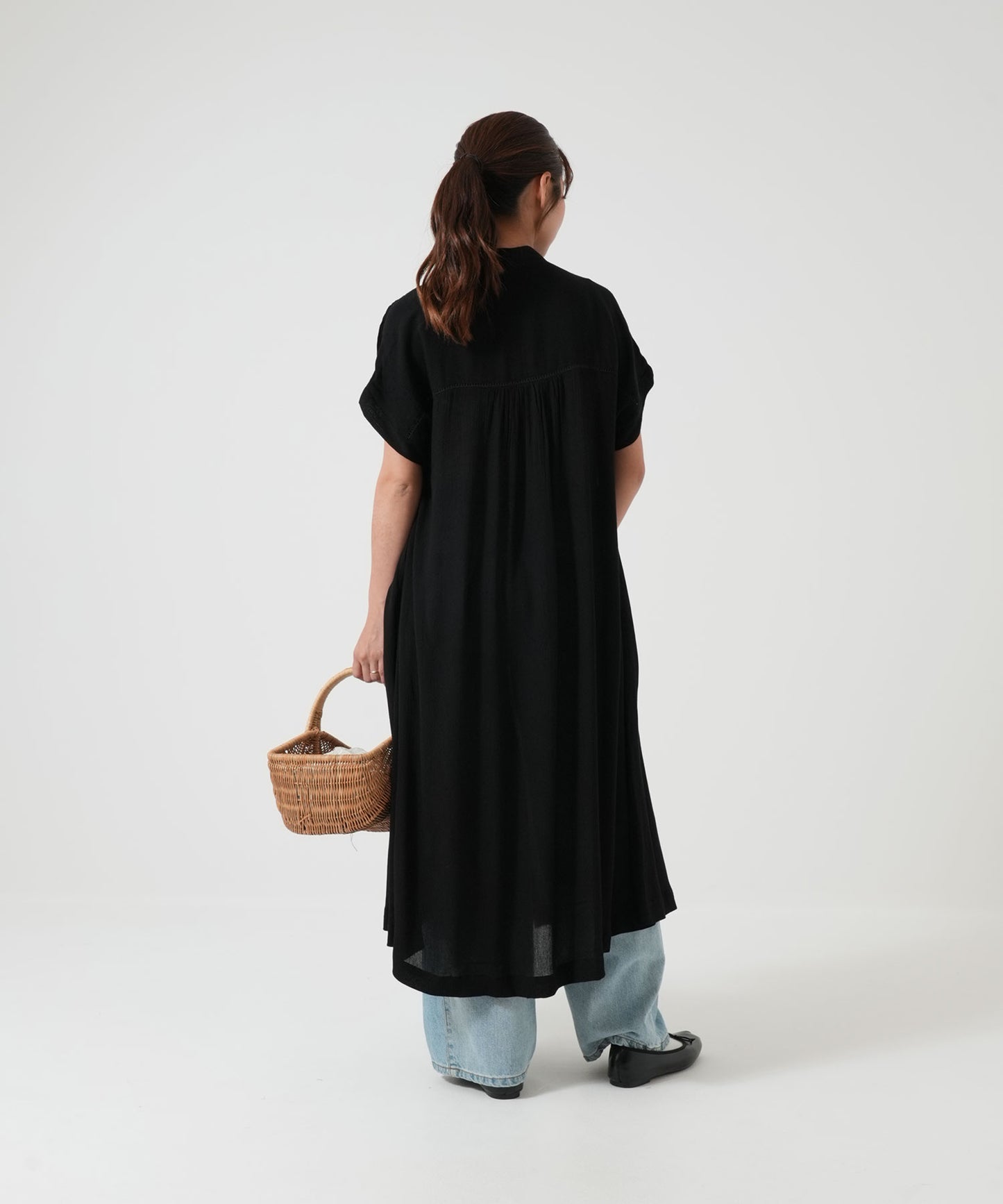 《5月21日入荷》さらっと快適フレンチスリーブワンピース