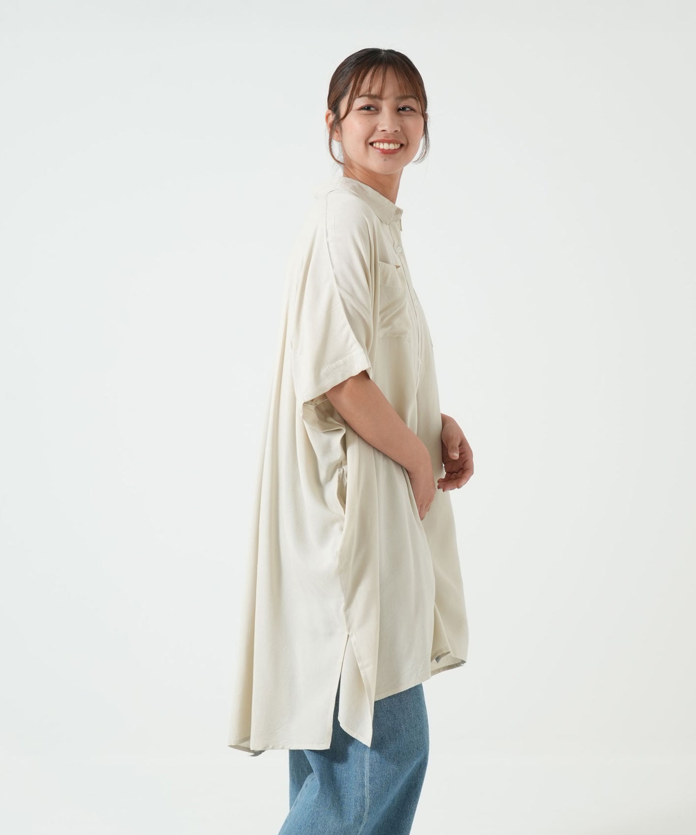 さらっと快適フレンチスリーブチュニック
