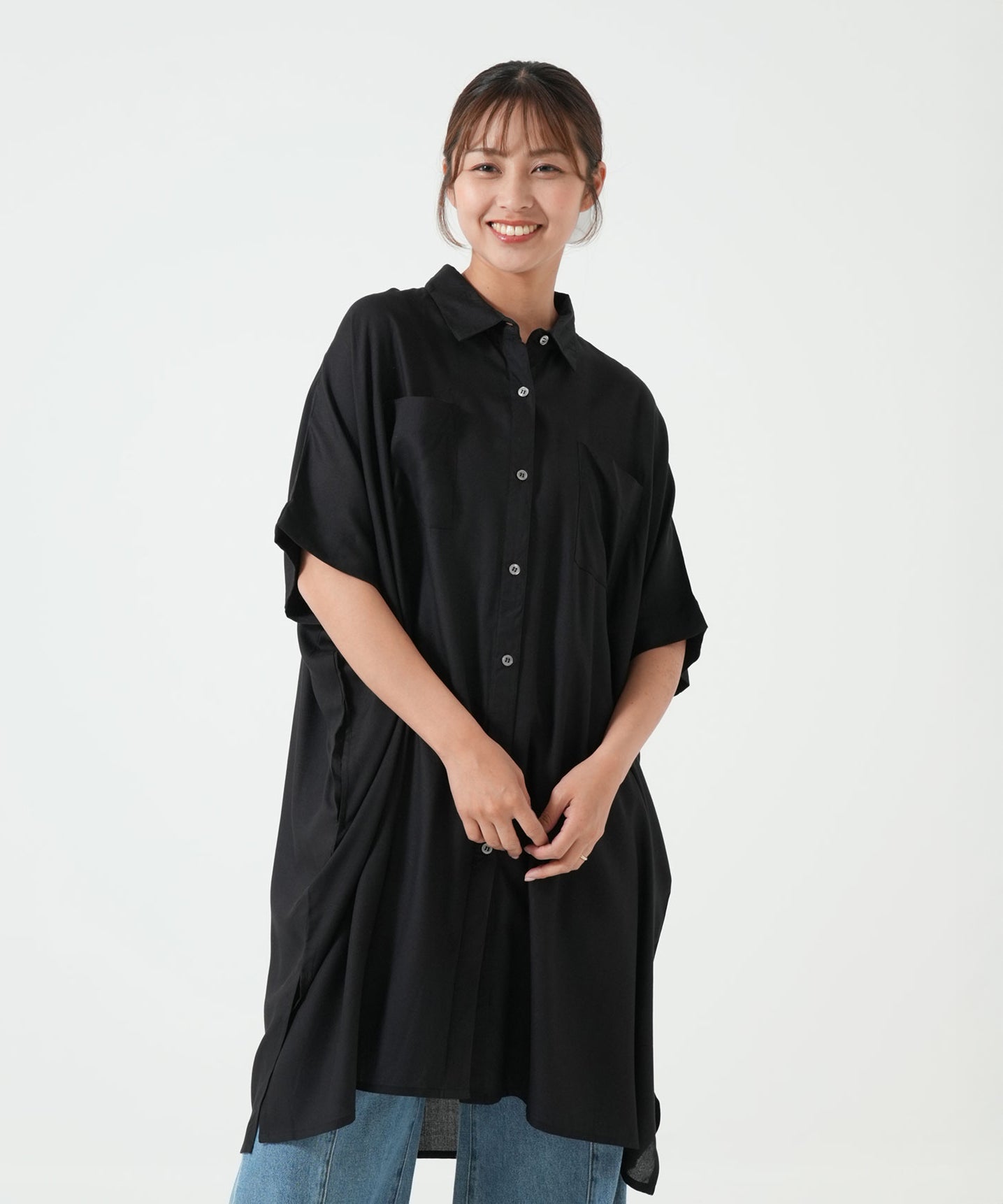 ♡お取下げ価格♡芽風チュニック さらっと快適フレンチスリーブチュニック – HEART MARKET