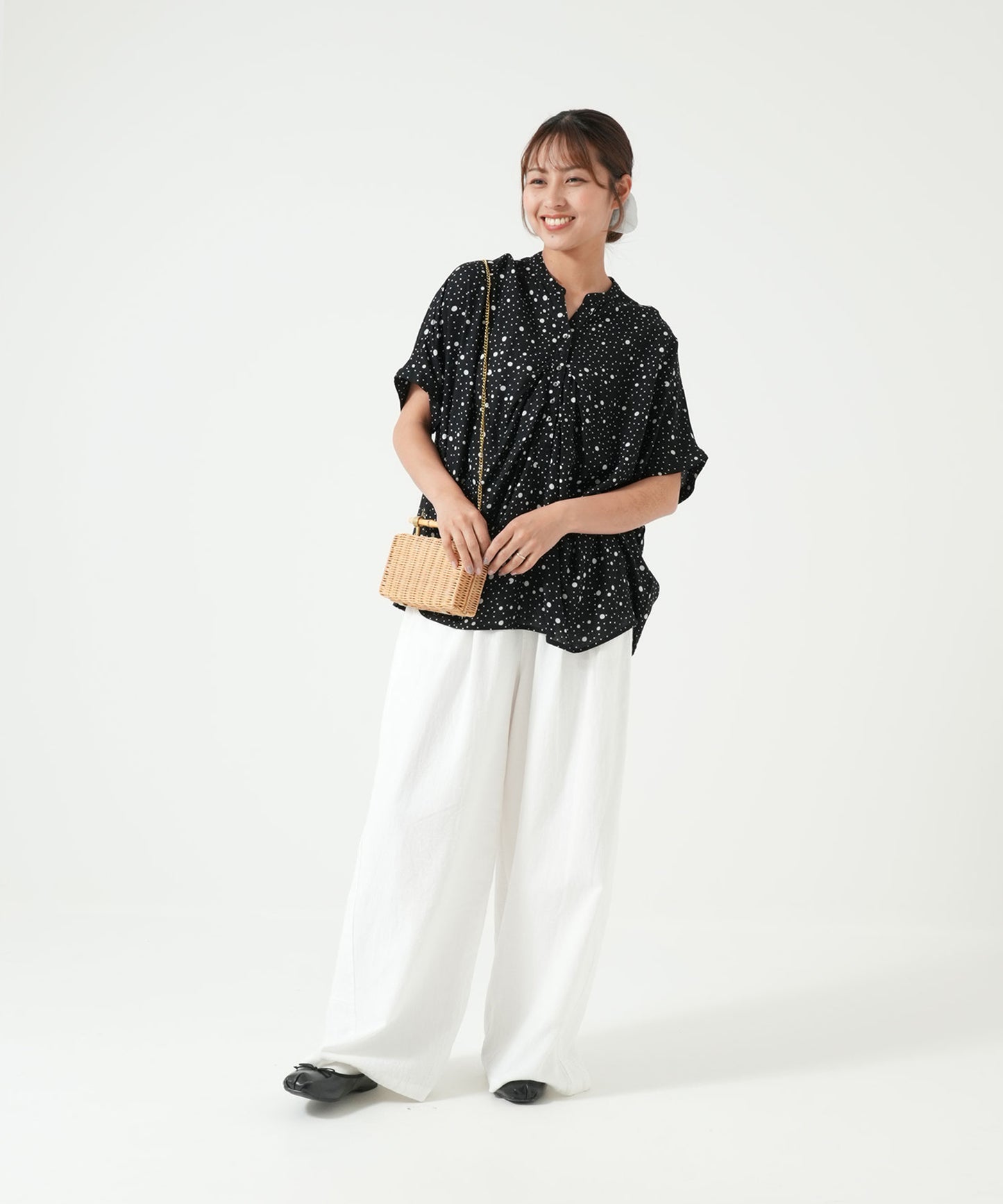 さらっと快適タックドレーププルオーバー