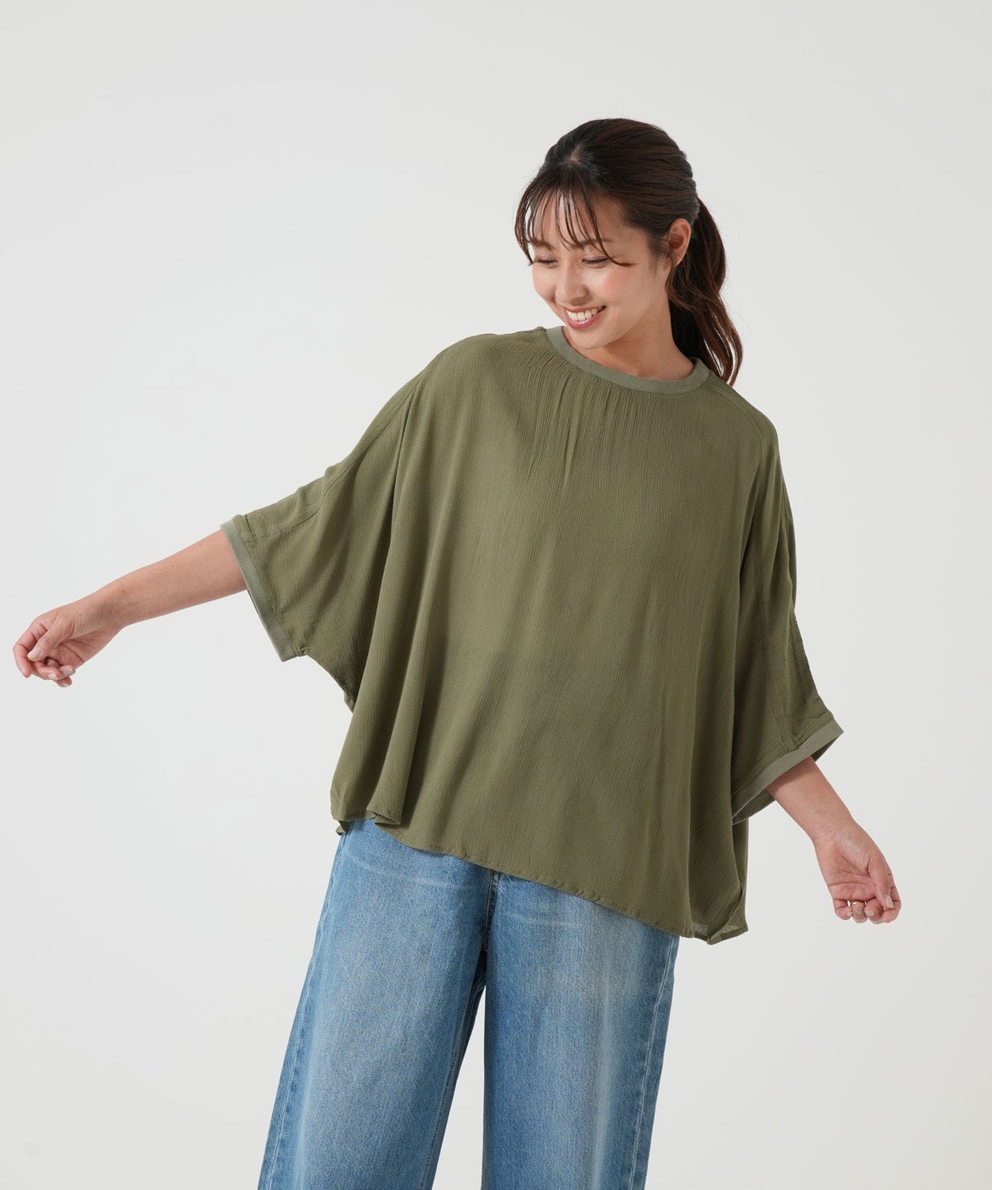 《5月21日入荷》さらっと快適Tシャツブラウス