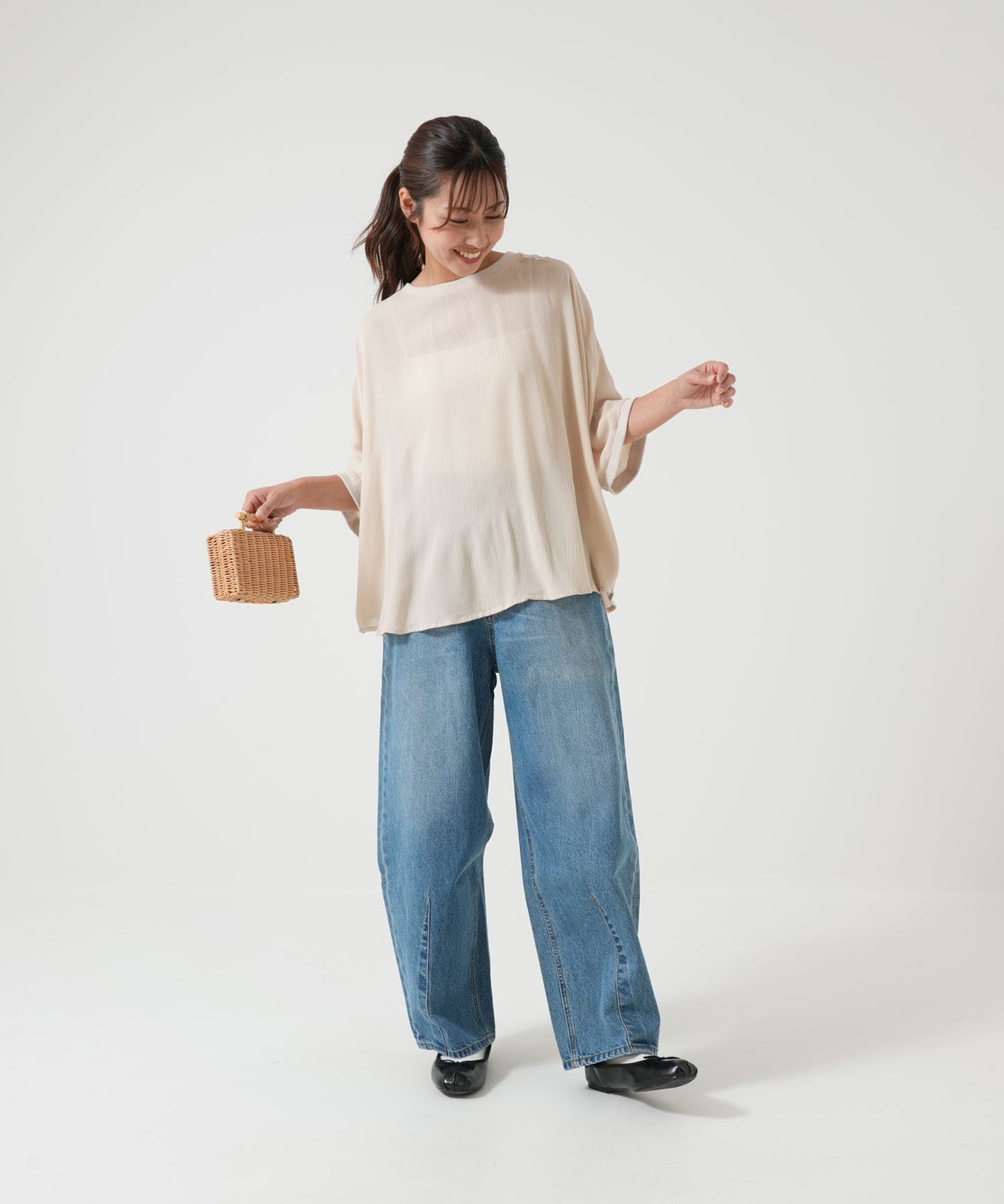 《5月21日入荷》さらっと快適Tシャツブラウス