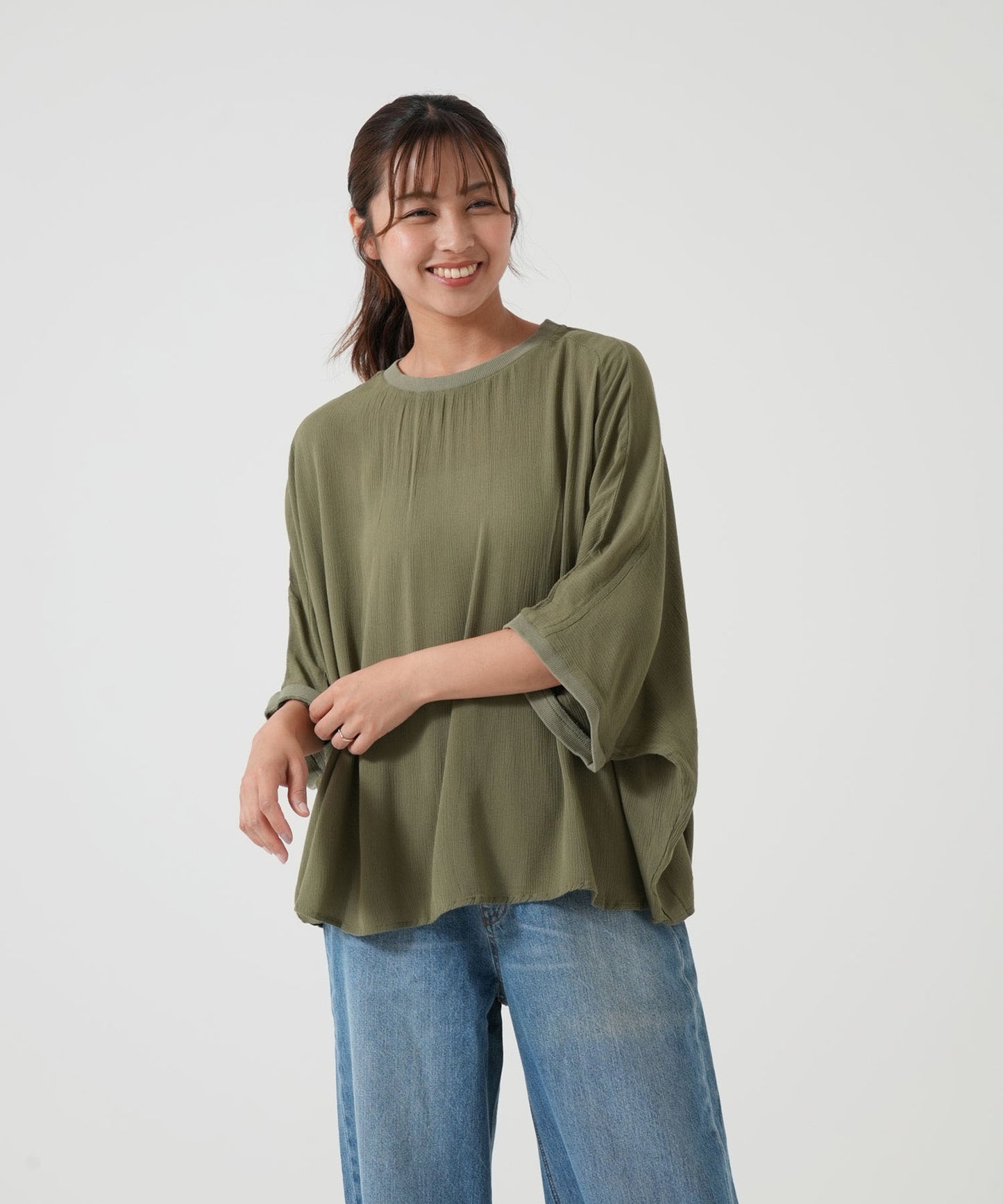 《5月21日入荷》さらっと快適Tシャツブラウス
