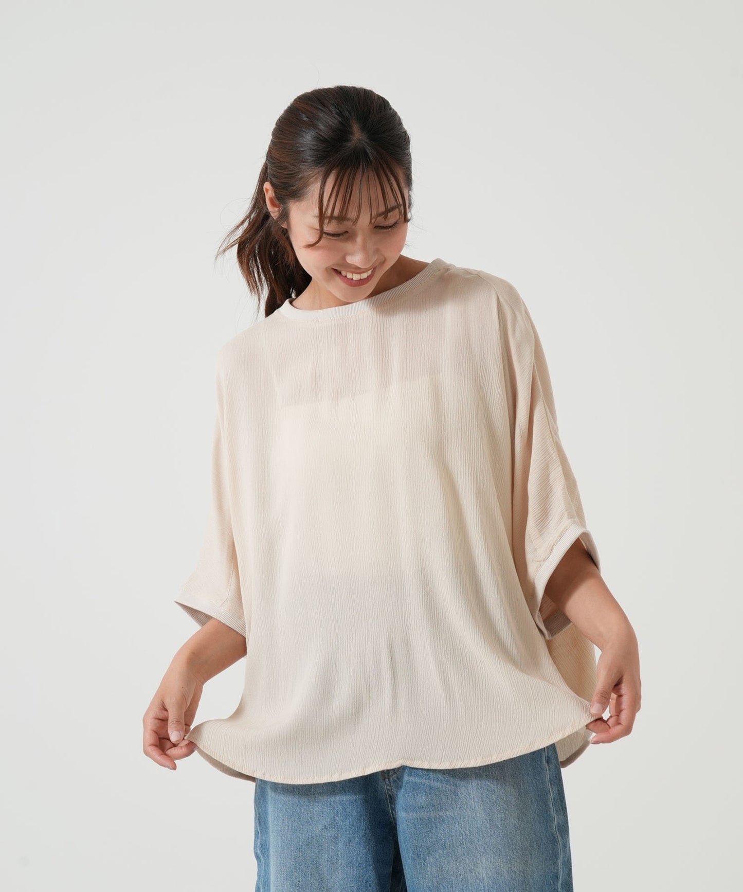 《5月21日入荷》さらっと快適Tシャツブラウス