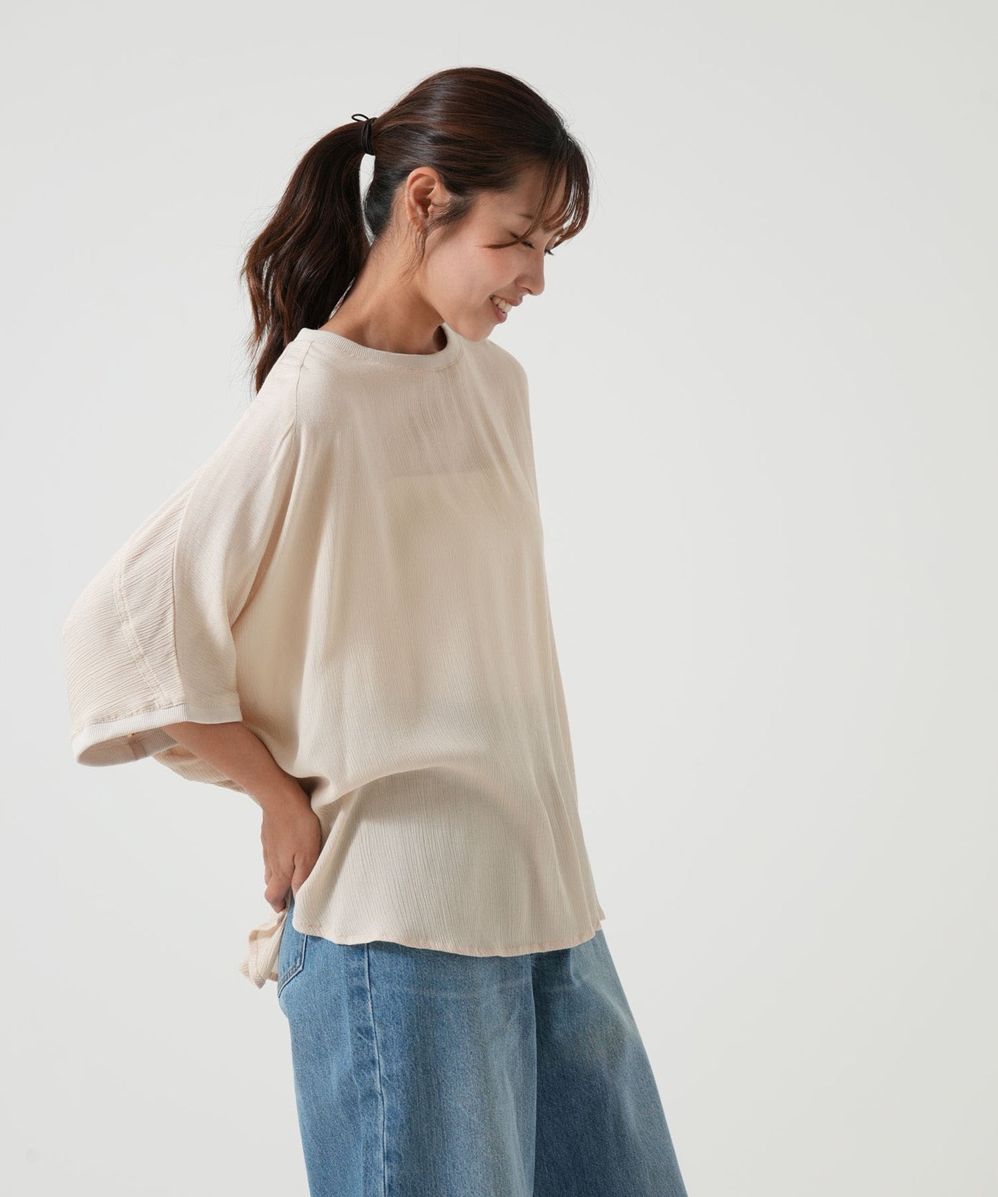 《5月21日入荷》さらっと快適Tシャツブラウス