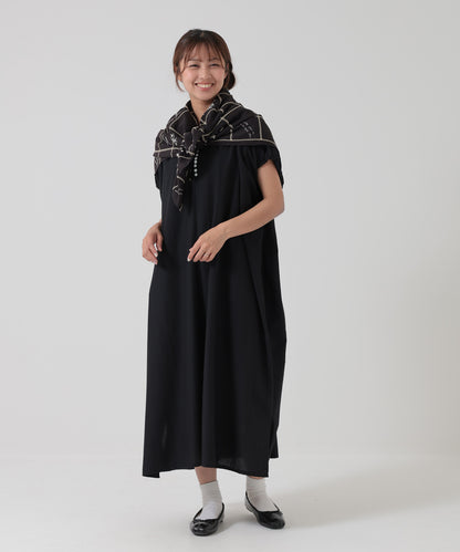 パッチワーク刺繍スカーフ