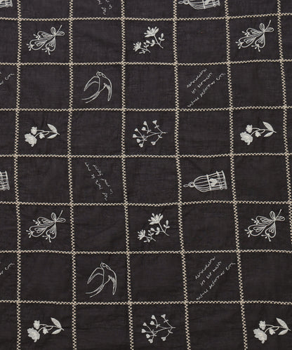 パッチワーク刺繍スカーフ