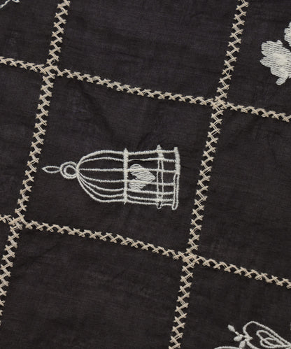 パッチワーク刺繍スカーフ