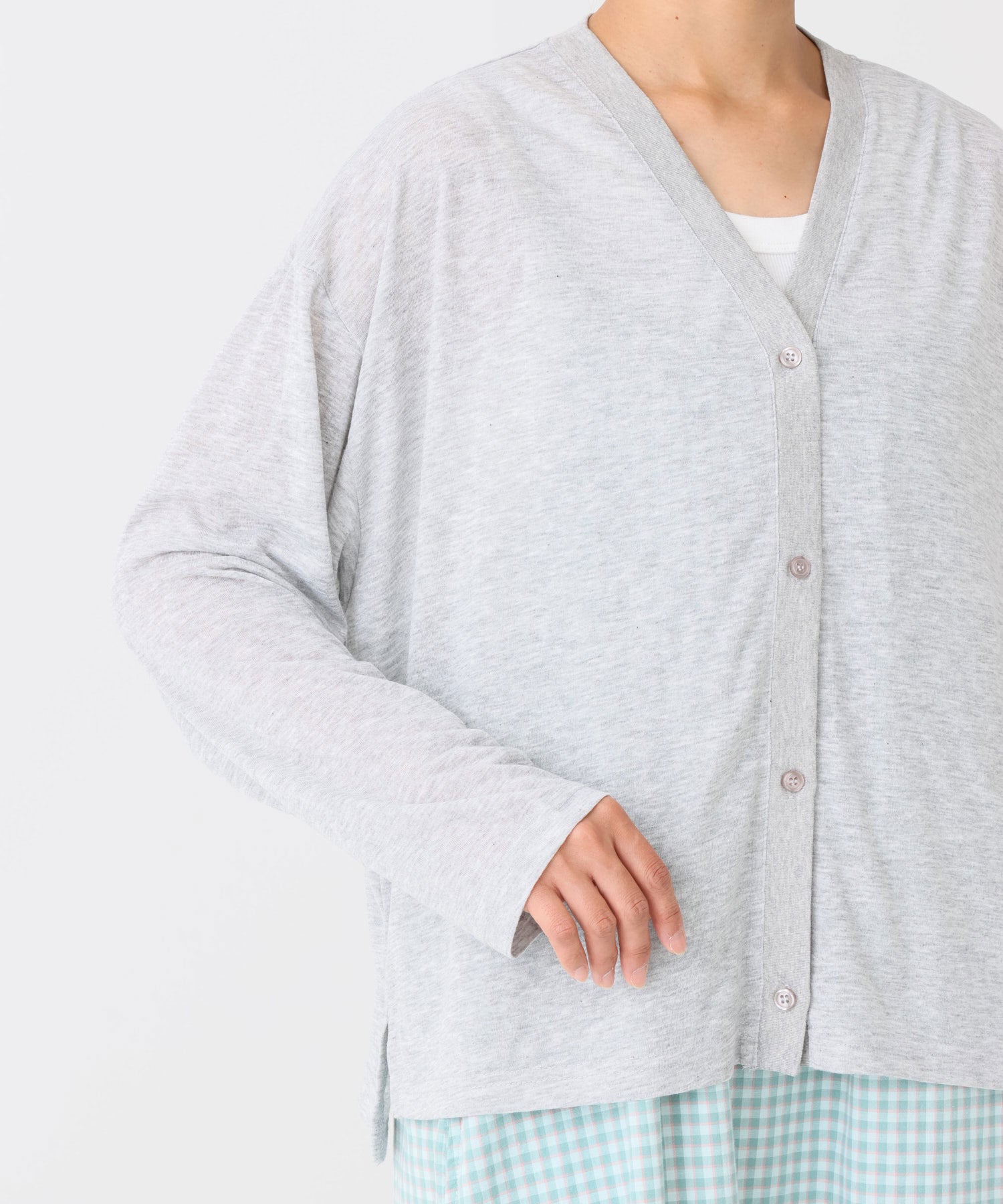 《7月27日発売》【UVカット】シアー天竺カーディガン