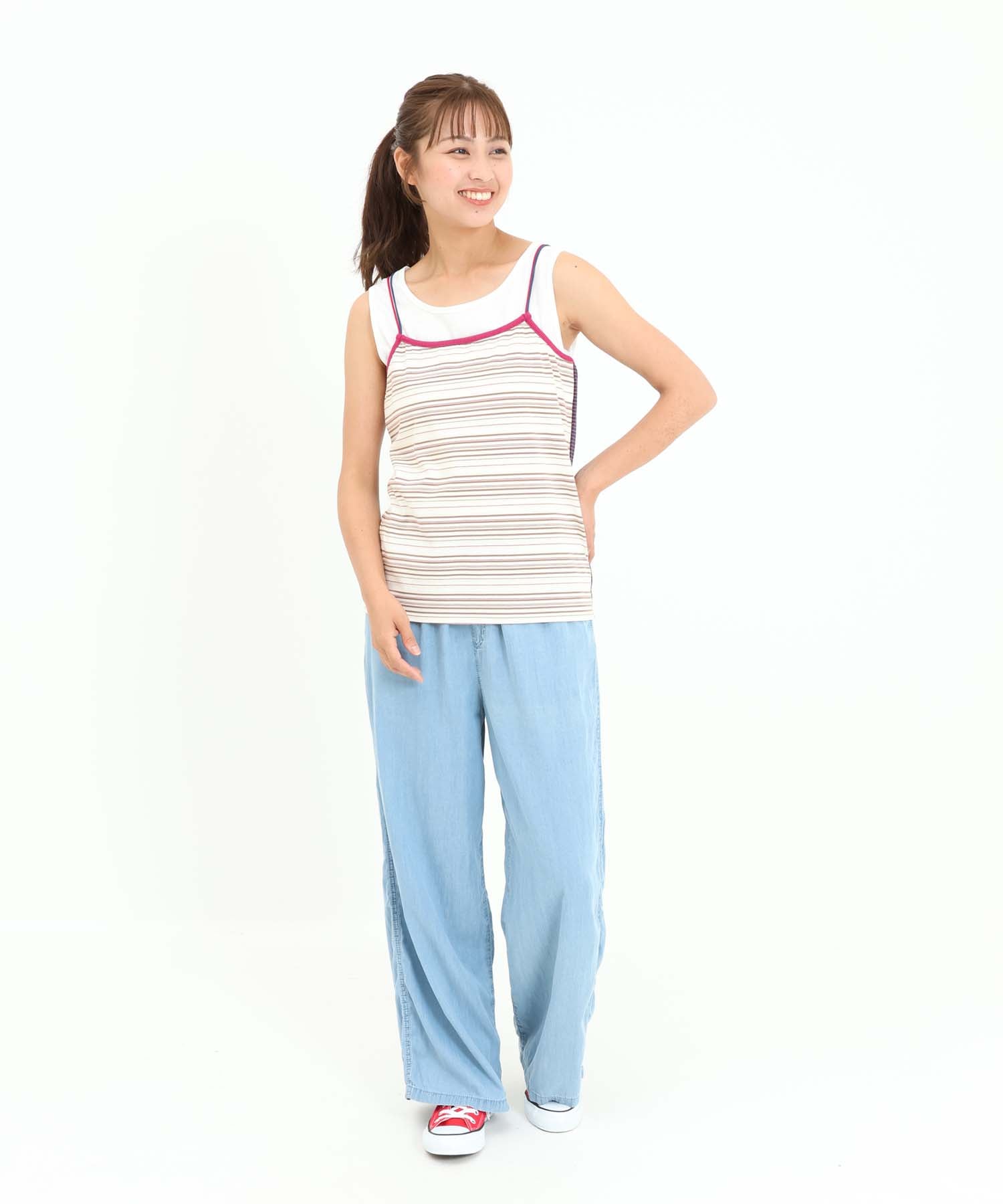 ボーダーベージュ / 162cm / FREE