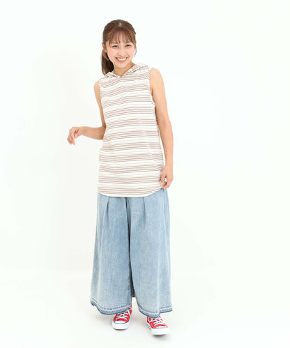 ボーダーベージュ / 162cm / FREE