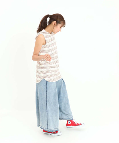 ボーダーベージュ / 162cm / FREE