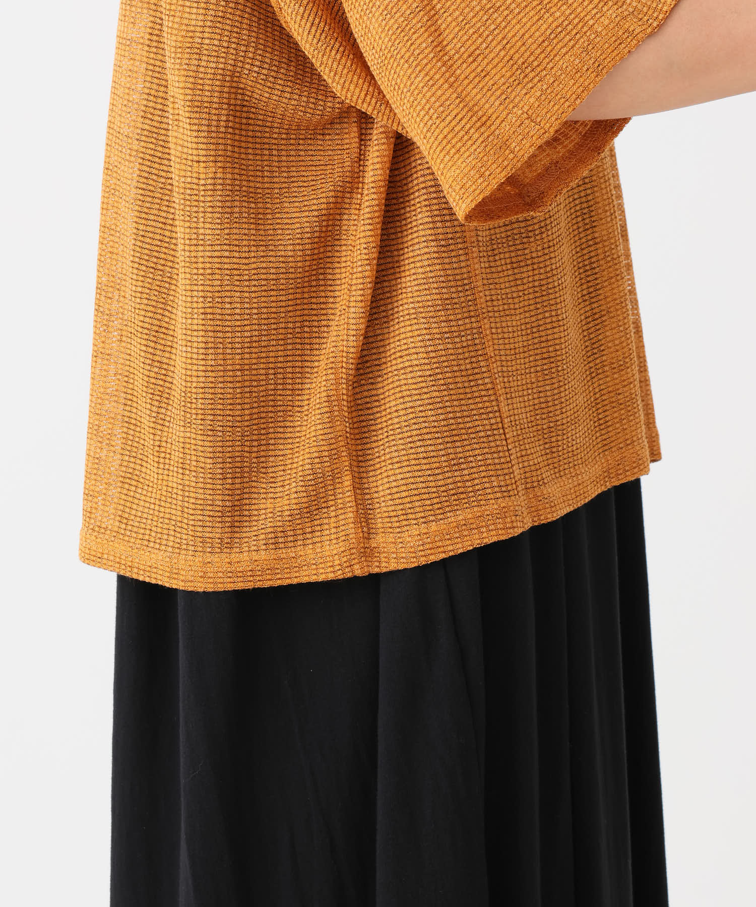 《近日発売》シアーワッフルプリントT