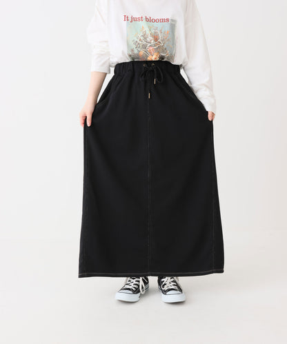 《近日発売》OE裏毛配色ステッチスカート