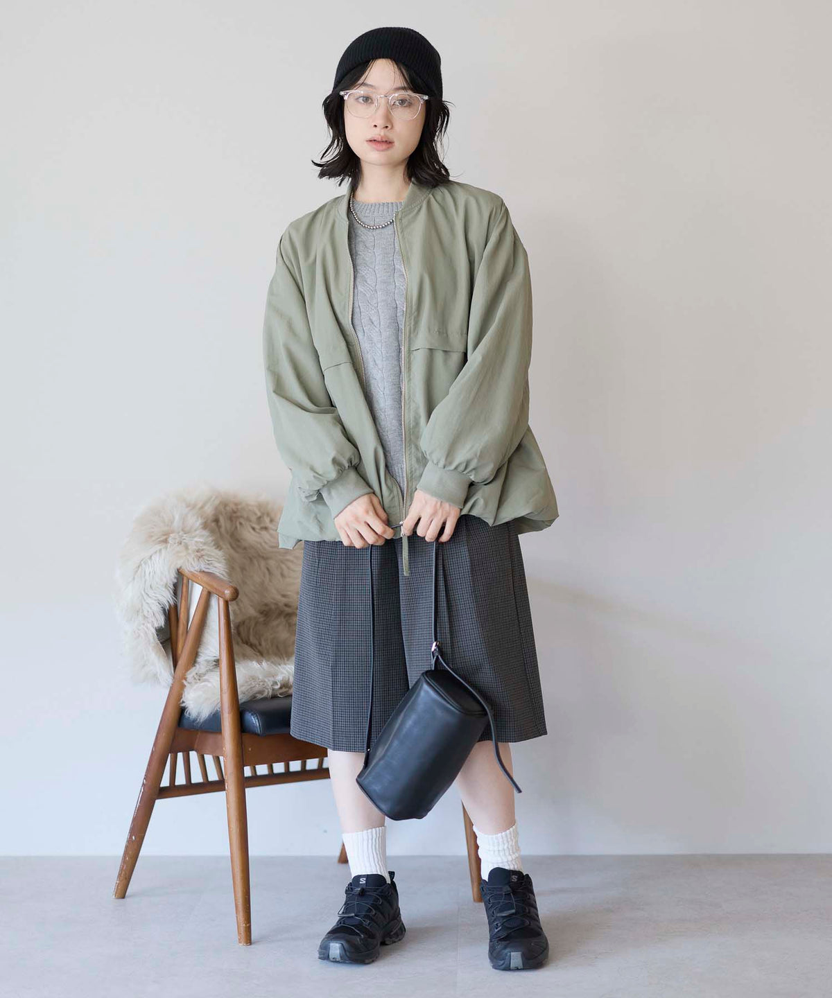 カーキ / 157cm / FREE