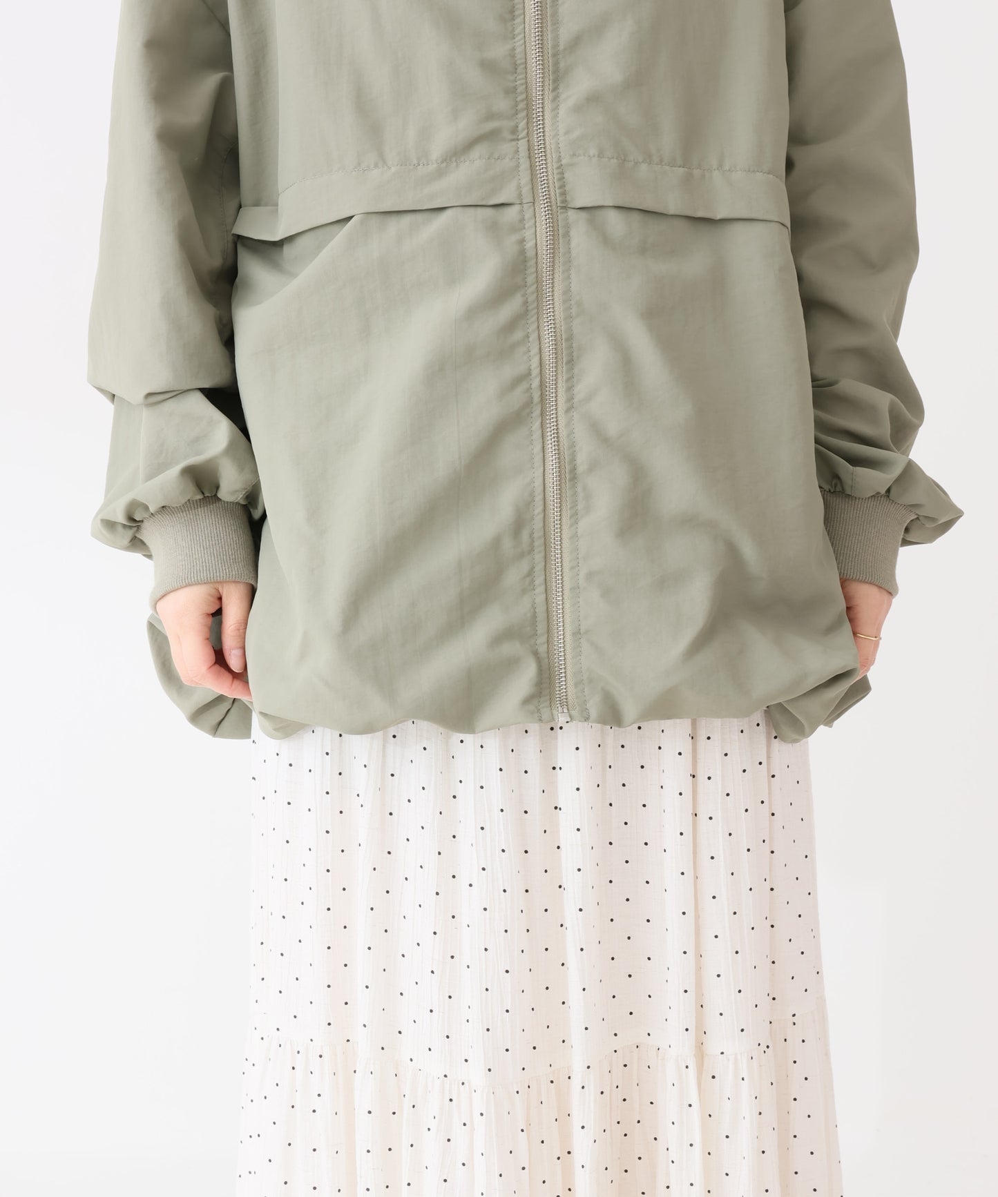 《9/7発売》ナイロンMA-1風バルーンジャケット