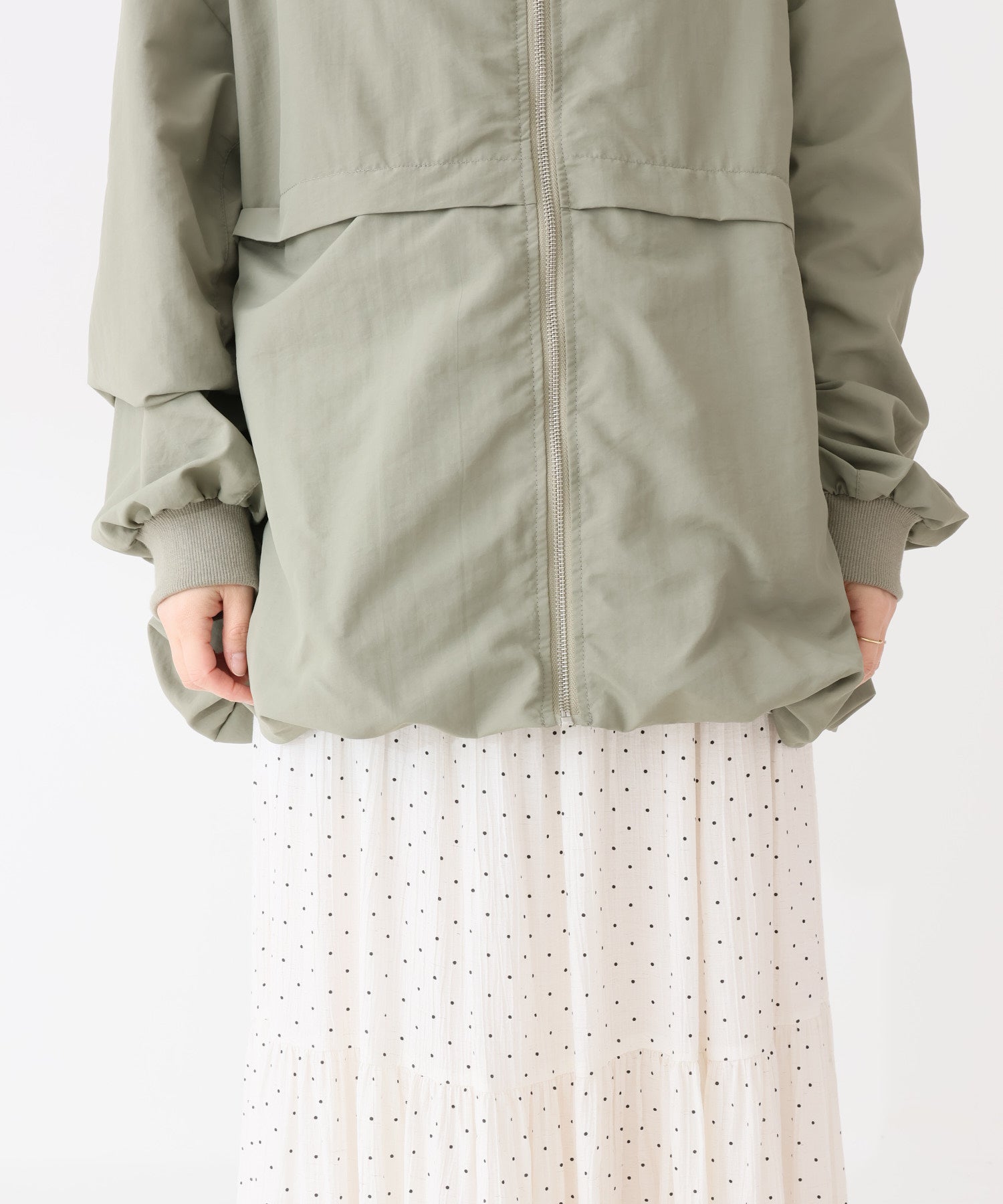 《9/7発売》ナイロンMA-1風バルーンジャケット