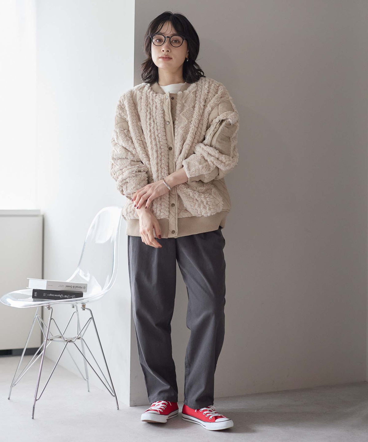 グレージュ / 157cm / FREE