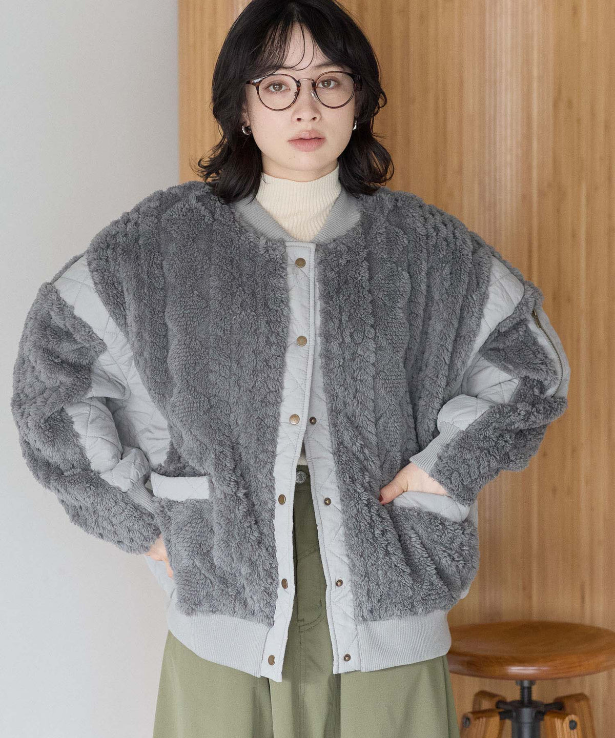 グレー / 157cm / FREE