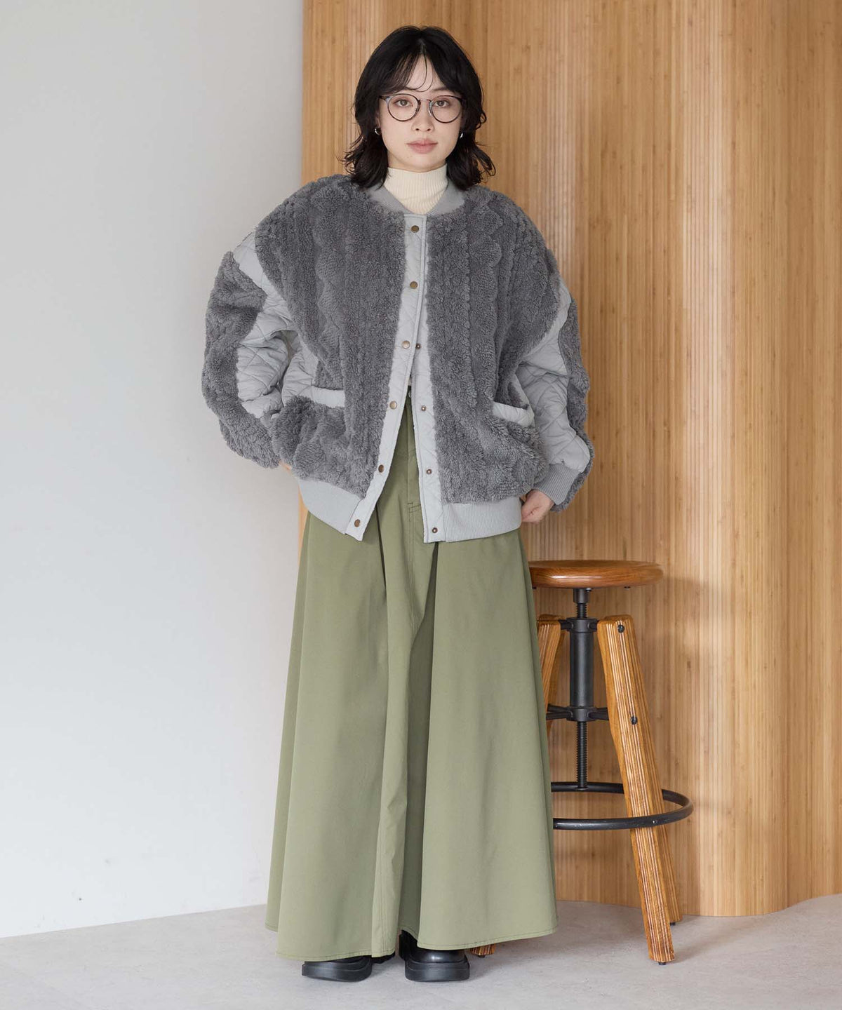 グレー / 157cm / FREE