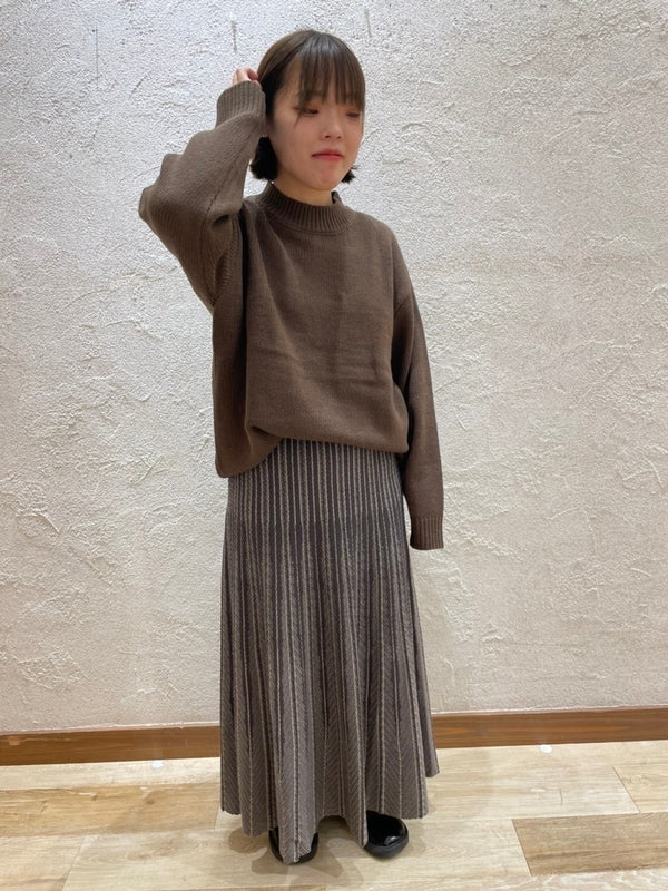 プチハイネックニットプルオーバー