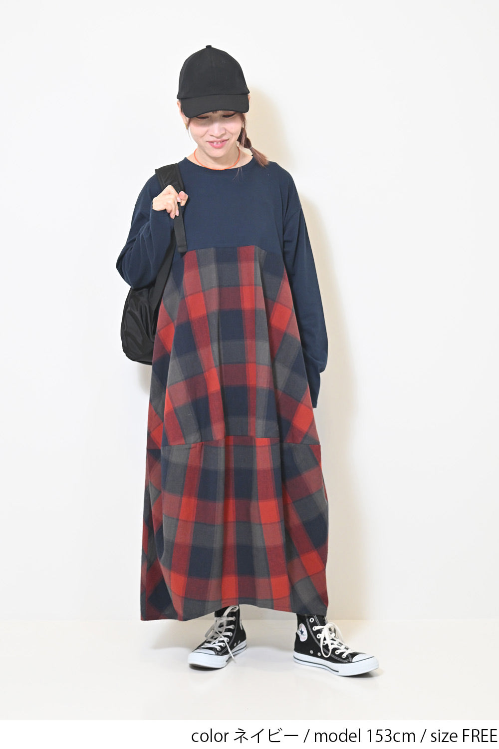 HEIHEIハート柄チェックワンピース 長袖フラッシュセール HEIHEIハート柄チェックワンピース 長袖フラッシュセール HEIHEI