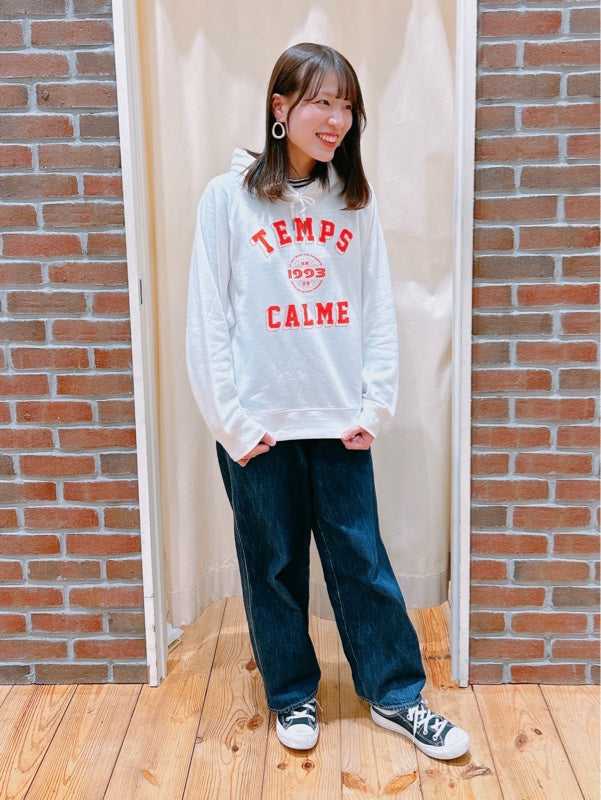 ≪SALE≫ Printed Raglan Loose Hoodie
