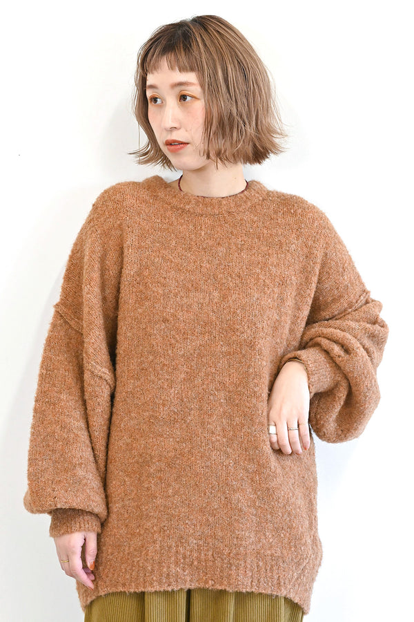 ≪SALE≫ Twisted Boucle Knit Pullover