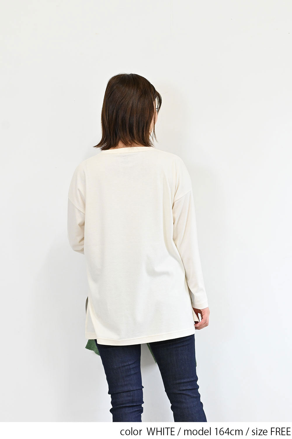 スムース裾スクエアロンTEE